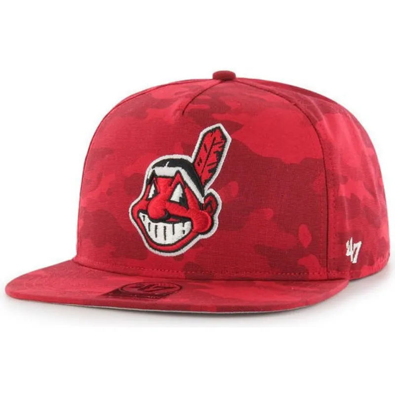 kepure-plokscia-kamufliazas-snapback-cleveland-indians-mlb-47-brand