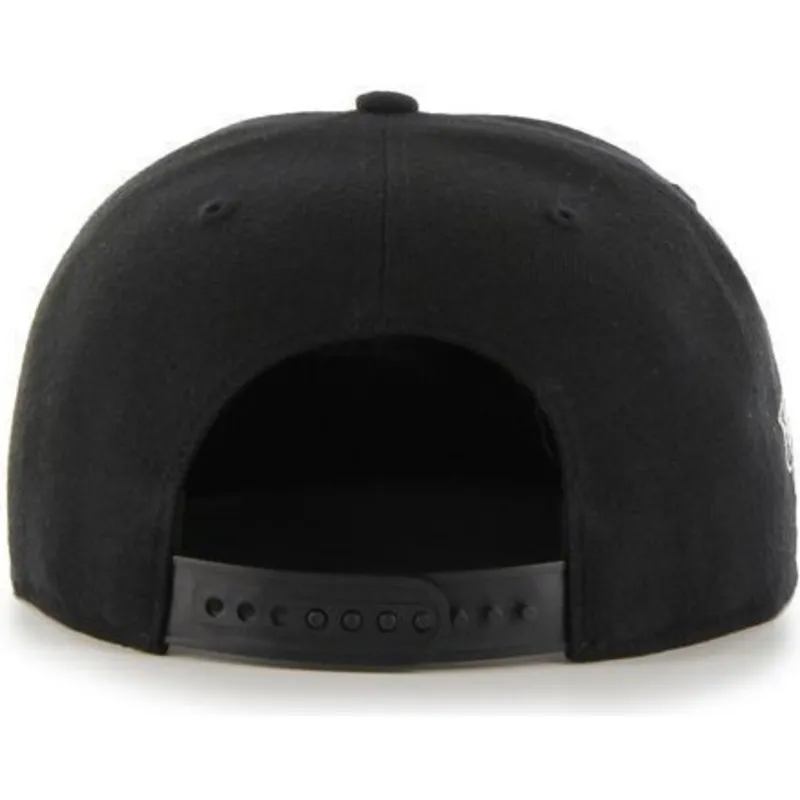 kepure-plokscia-juoda-snapback-chicago-blackhawks-nhl-47-brand