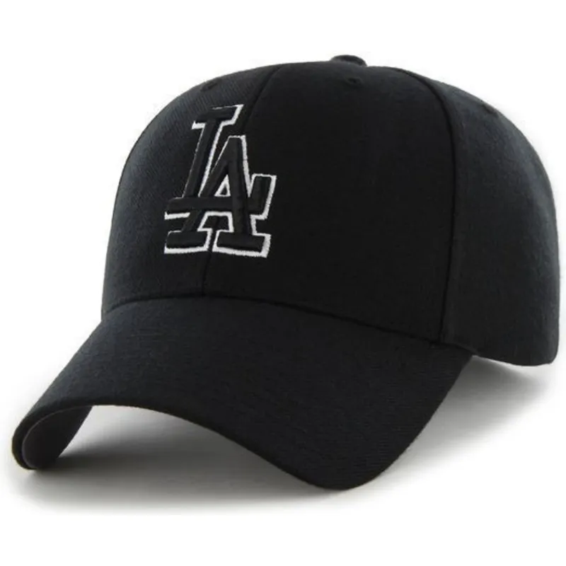 czarna-czapka-z-zakrzywionym-daszkiem-snapback-z-bialo-czarnym-logo-los-angeles-dodgers-mlb-mvp-od-47-brand