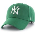 47-brand-curved-brim-new-york-yankees-mlb-mvp-green-snapback-cap