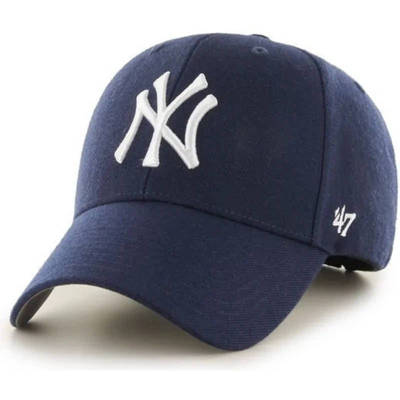 kepure-islenkta-tamsiai-melyna-snapback-new-york-yankees-mlb-47-brand