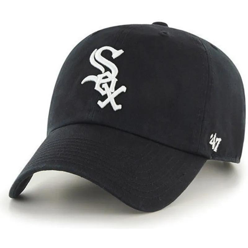 czapka-z-zakrzywionym-daszkiem-czarna-chicago-white-sox-mlb-clean-up-od-47-brand