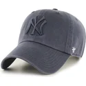 kepure-islenkta-pilka-reguliuojamas-denim-new-york-yankees-mlb-47-brand