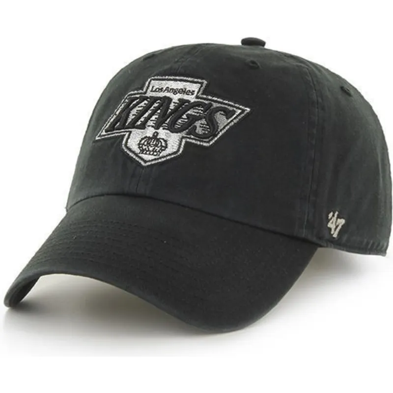 kepure-islenkta-juoda-reguliuojamas-antiguo-los-angeles-kings-nhl-47-brand