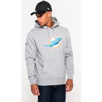 New Era Miami Dolphins NFL Grey Pullover Hoodie Sweatshirt