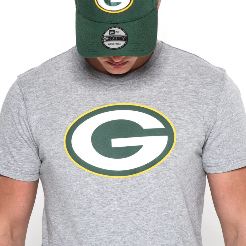 marskineliai-trumpomis-rankovemis-pilka-green-bay-packers-nfl-new-era
