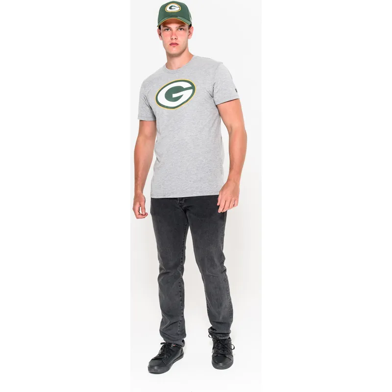 marskineliai-trumpomis-rankovemis-pilka-green-bay-packers-nfl-new-era