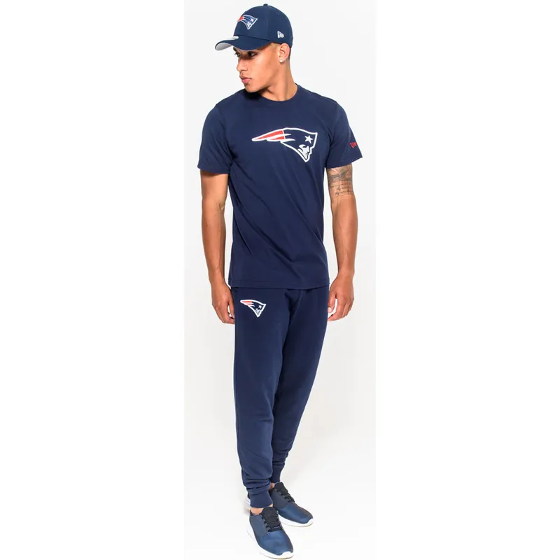 marskineliai-trumpomis-rankovemis-melyna-new-england-patriots-nfl-new-era