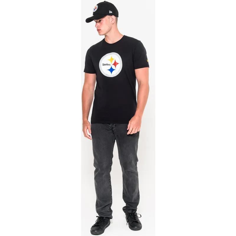 marskineliai-trumpomis-rankovemis-juoda-pittsburgh-steelers-nfl-new-era