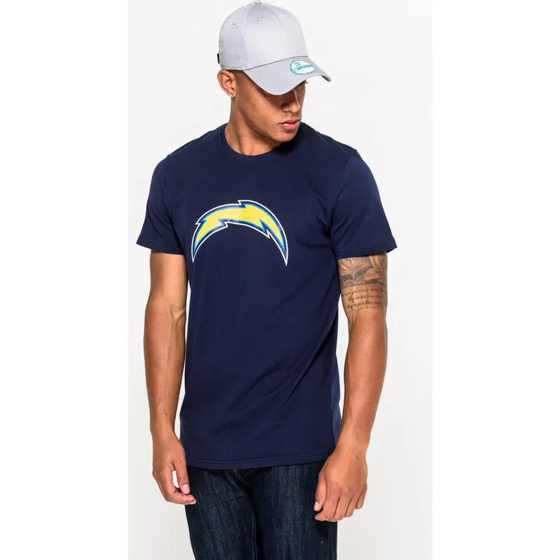 marskineliai-trumpomis-rankovemis-melyna-los-angeles-chargers-nfl-new-era