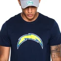 marskineliai-trumpomis-rankovemis-melyna-los-angeles-chargers-nfl-new-era