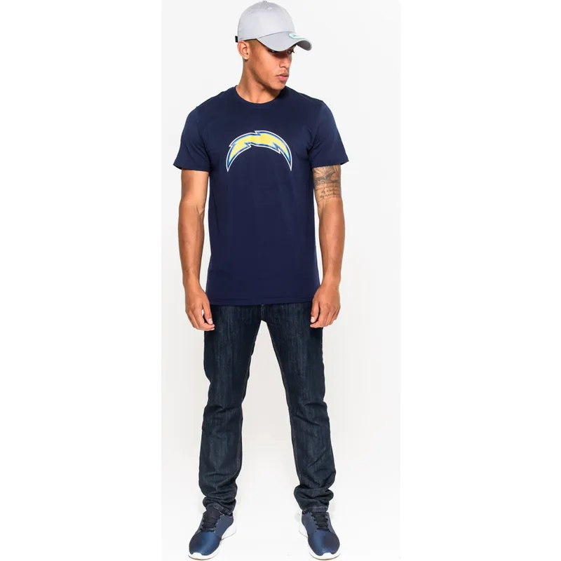 marskineliai-trumpomis-rankovemis-melyna-los-angeles-chargers-nfl-new-era