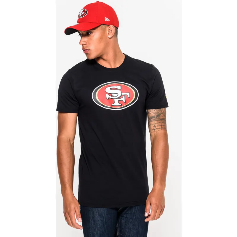 marskineliai-trumpomis-rankovemis-juoda-san-francisco-49ers-nfl-new-era