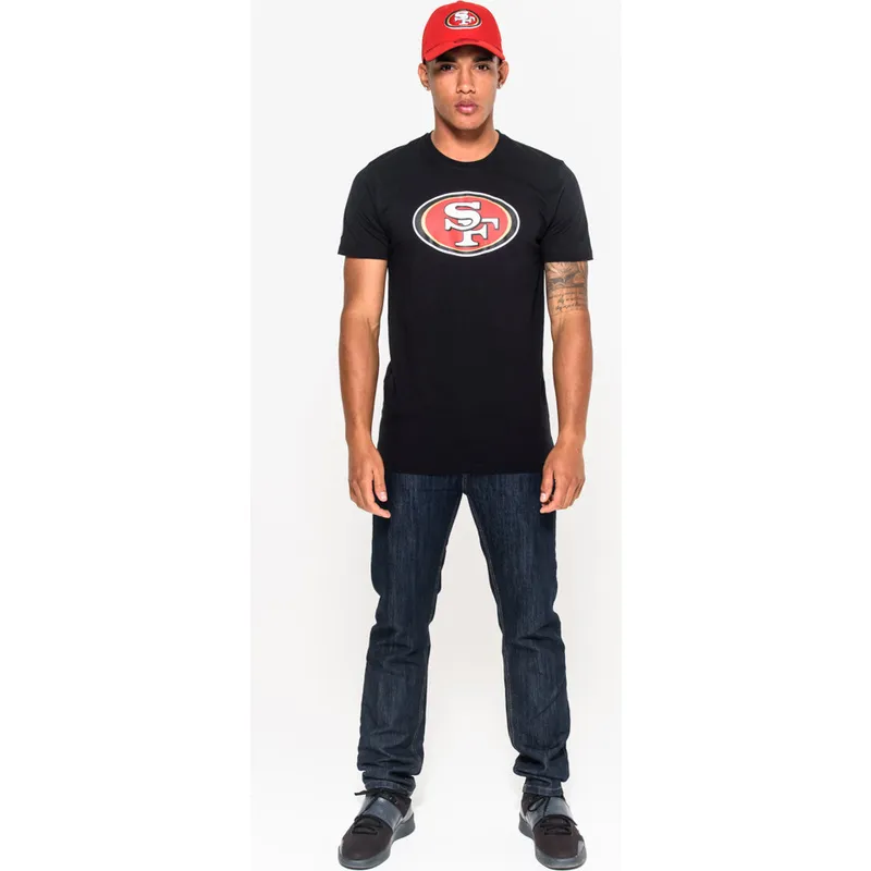 marskineliai-trumpomis-rankovemis-juoda-san-francisco-49ers-nfl-new-era