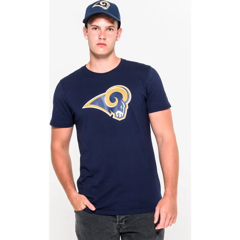 marskineliai-trumpomis-rankovemis-melyna-los-angeles-rams-nfl-new-era