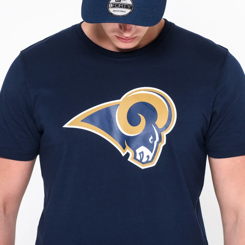 marskineliai-trumpomis-rankovemis-melyna-los-angeles-rams-nfl-new-era