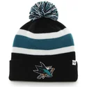 czapka-czarna-i-niebieska-z-pomponem-san-jose-sharks-nhl-breakaway-od-47-brand