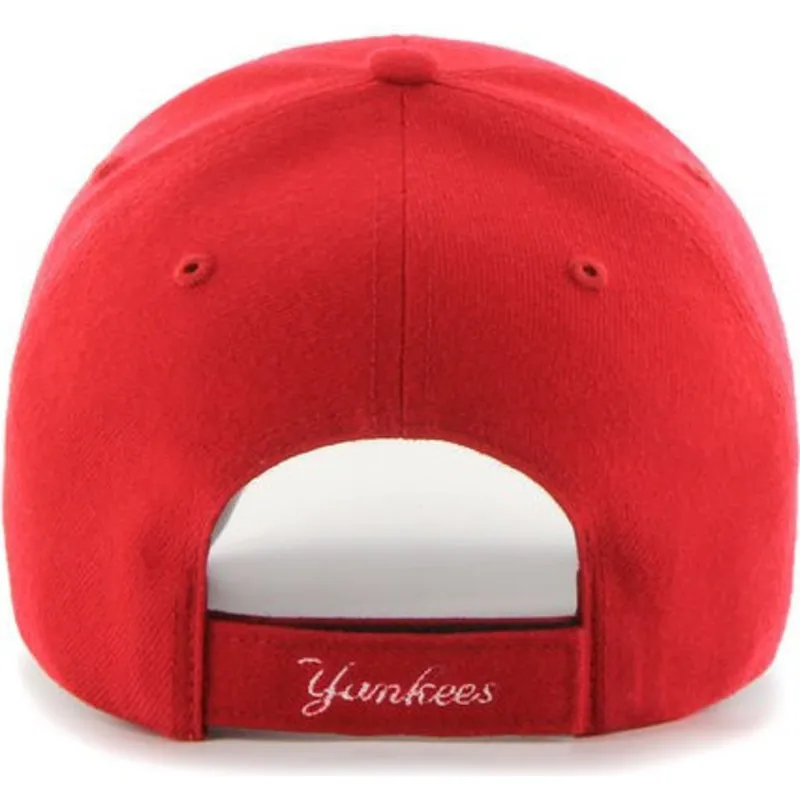 kepure-islenkta-raudona-reguliuojamas-new-york-yankees-mlb-47-brand