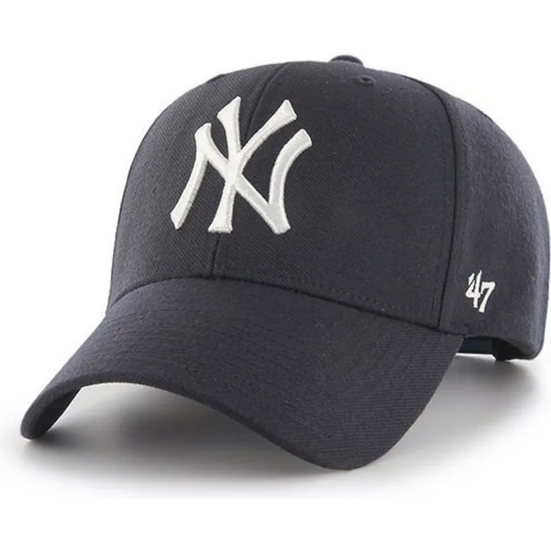 kepure-islenkta-tamsiai-melyna-snapback-new-york-yankees-mlb-47-brand