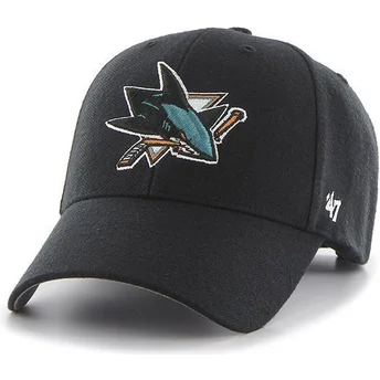 cap-islenkta-black-adjustable-strap-san-jose-sharks-nhl-47-brand