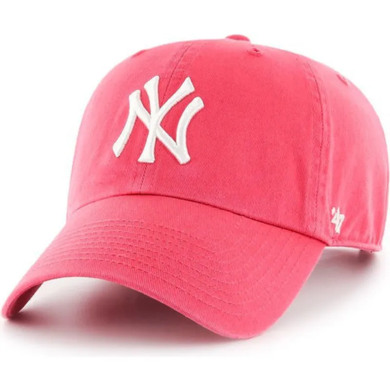 kepure-islenkta-rozine-reguliuojama-juostele-chicle-new-york-yankees-mlb-47-brand