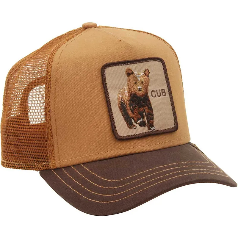 kepure-islenkta-ruda-snapback-osezno-cub-the-farm-goorin-bros