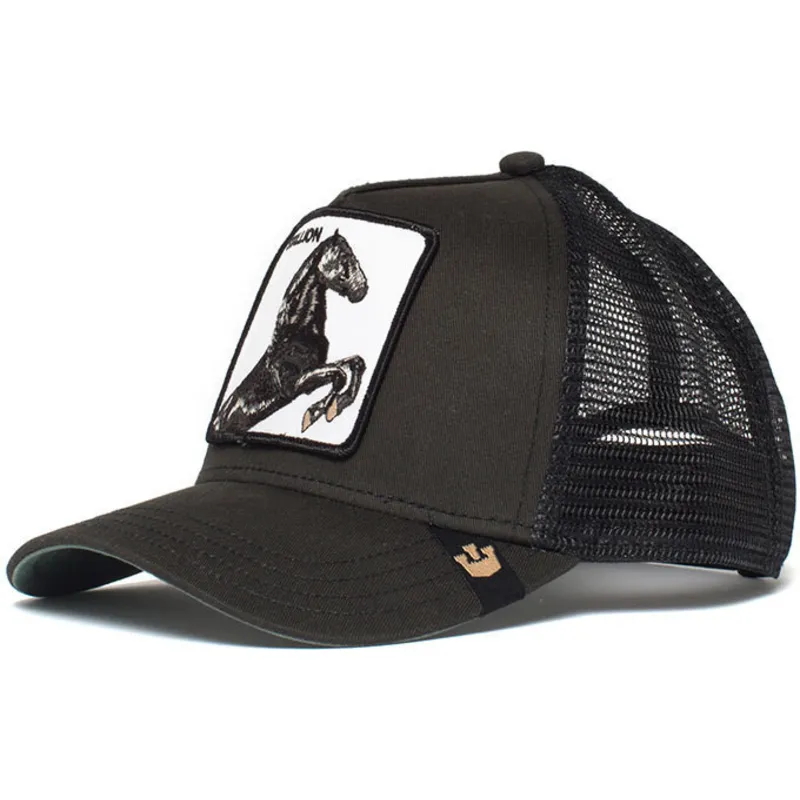 kepure-islenkta-juoda-snapback-spirit-stallion-the-farm-goorin-bros