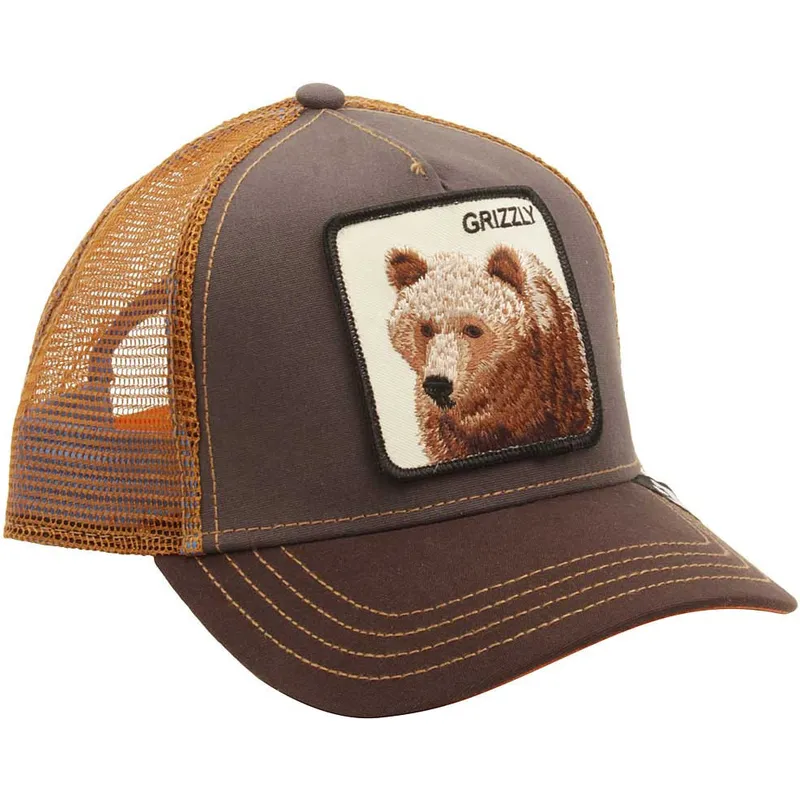 kepure-islenkta-ruda-snapback-grizz-the-farm-goorin-bros