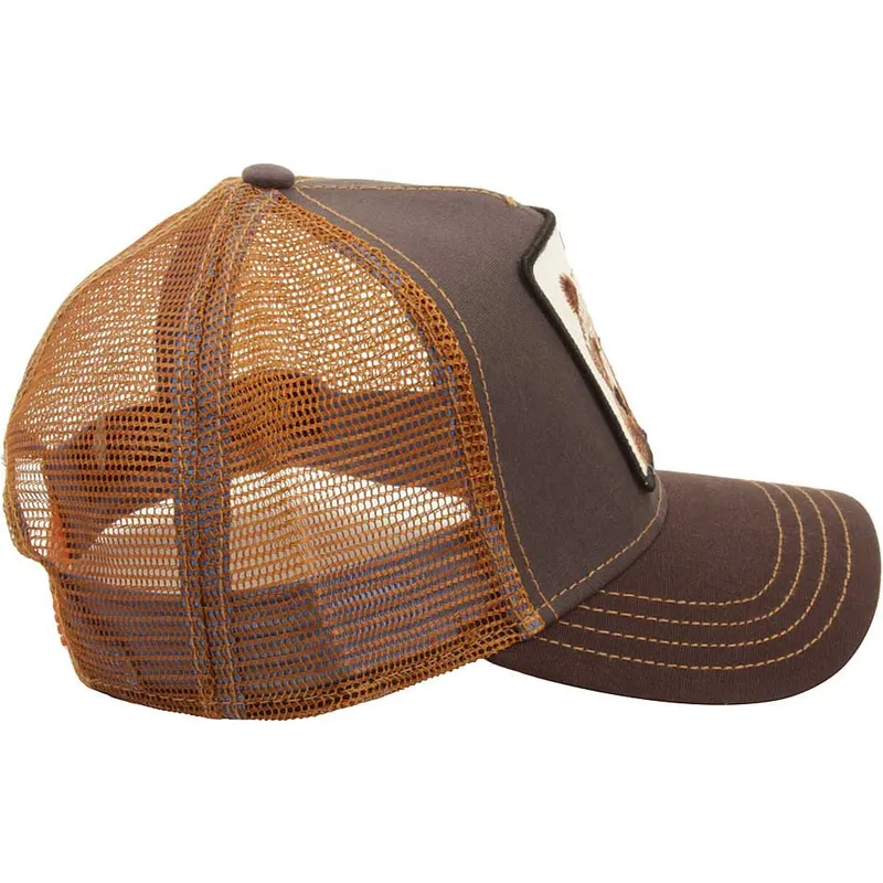kepure-islenkta-ruda-snapback-grizz-the-farm-goorin-bros
