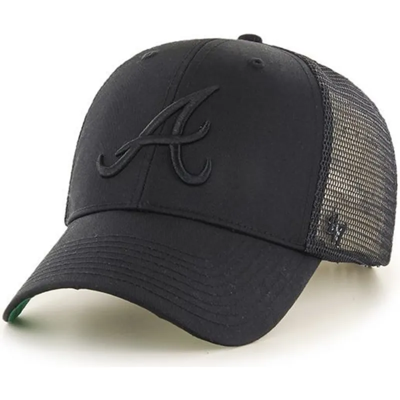 kepure-islenkta-juoda-snapback-atlanta-braves-mlb-47-brand