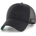 kepure-islenkta-juoda-snapback-chicago-white-sox-mlb-47-brand