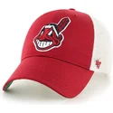 kepure-islenkta-raudona-snapback-cleveland-indians-mlb-47-brand