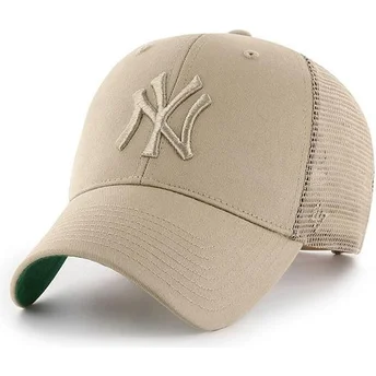 Cap išlenkta beige snapback New York Yankees MLB 47 Brand