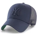 kepure-islenkta-tamsiai-melyna-snapback-new-york-yankees-mlb-47-brand