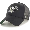 kepure-islenkta-juoda-snapback-pittsburgh-penguins-nhl-47-brand