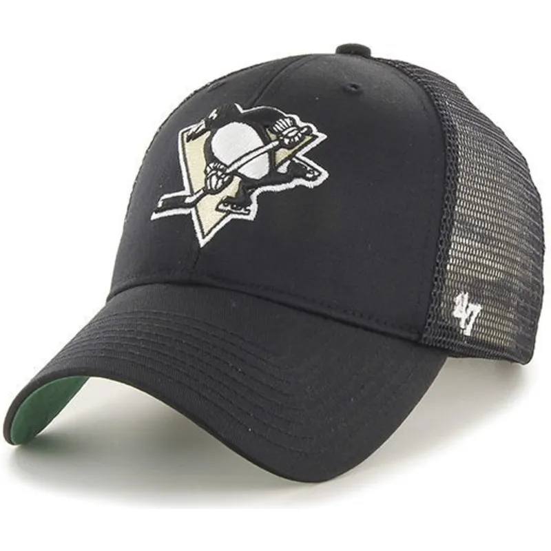 kepure-islenkta-juoda-snapback-pittsburgh-penguins-nhl-47-brand