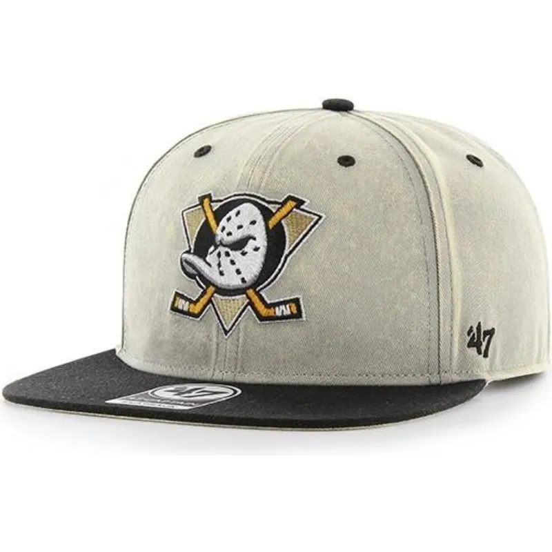 kepure-plokscia-pilka-snapback-anaheim-ducks-nhl-47-brand