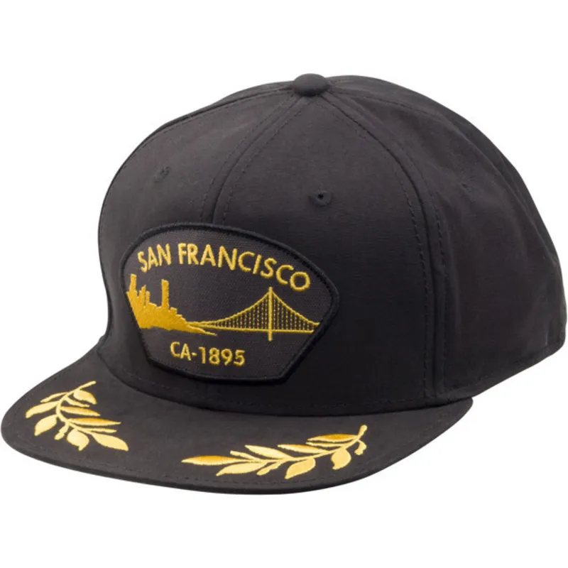 kepure-plokscia-juoda-snapback-san-francisco-tug-boat-the-farm-goorin-bros