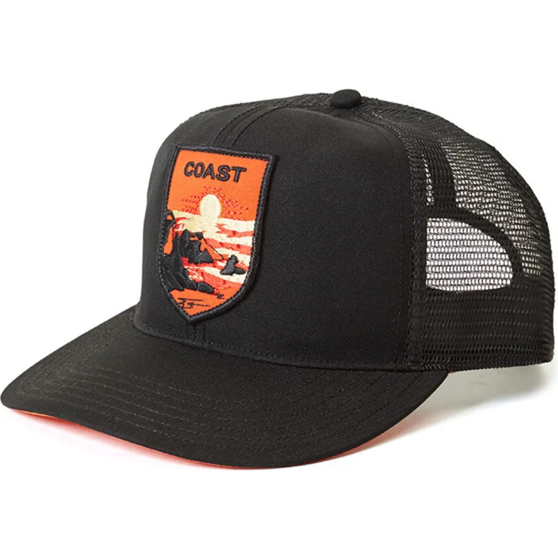 kepure-islenkta-juoda-snapback-coast-out-the-farm-goorin-bros