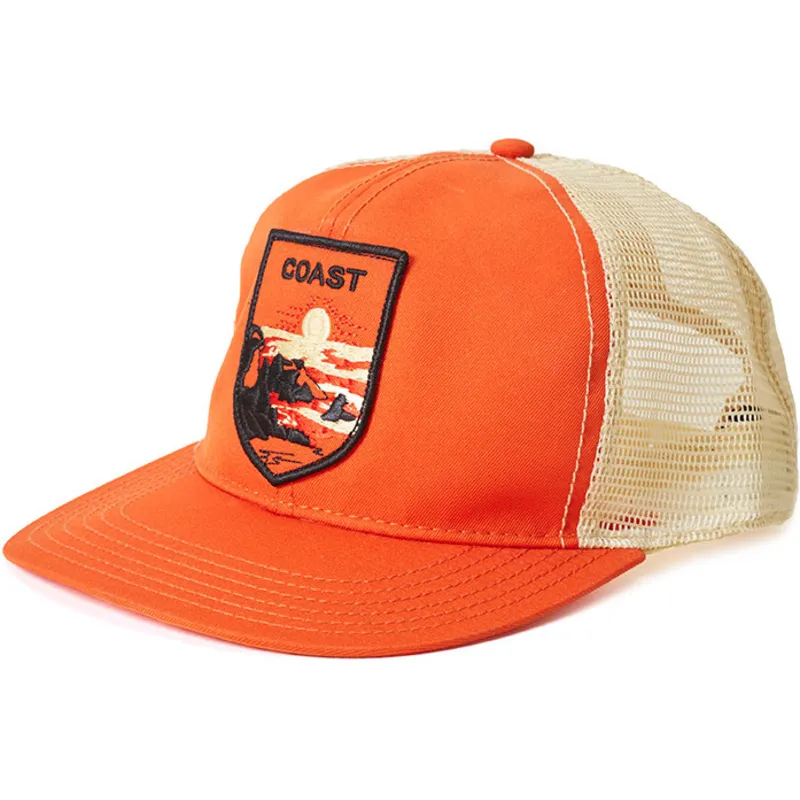 kepure-islenkta-oranzine-snapback-coast-out-the-farm-goorin-bros
