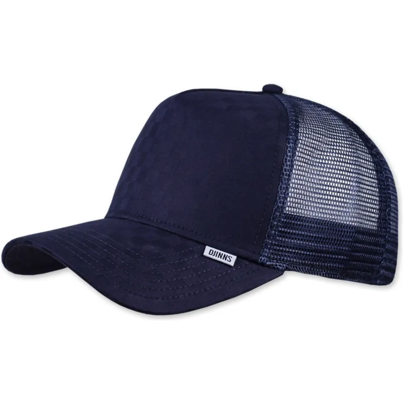 kepure-islenkta-tamsiai-melyna-snapback-a-cuadros-tie-check-djinns