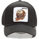 kepure-islenkta-vilkikas-juoda-snapback-castor-waxed-the-farm-de-goorin-bros