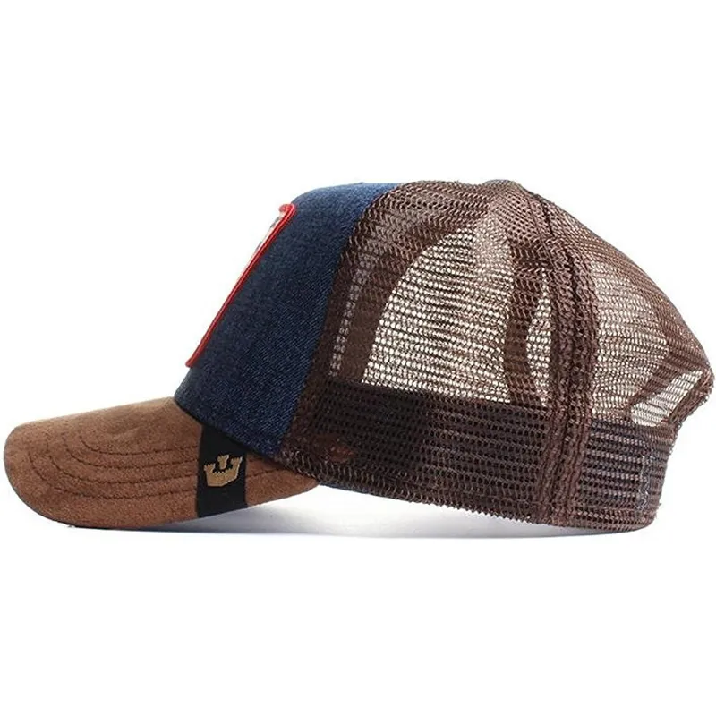 kepure-islenkta-ruda-snapback-denim-big-strut-the-farm-goorin-bros kepure-islenkta-ruda-snapback-denim-big-strut-the-farm-goorin-bros