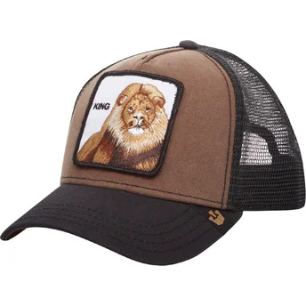 czapka-trucker-brazowy-lew-king-od-goorin-bros