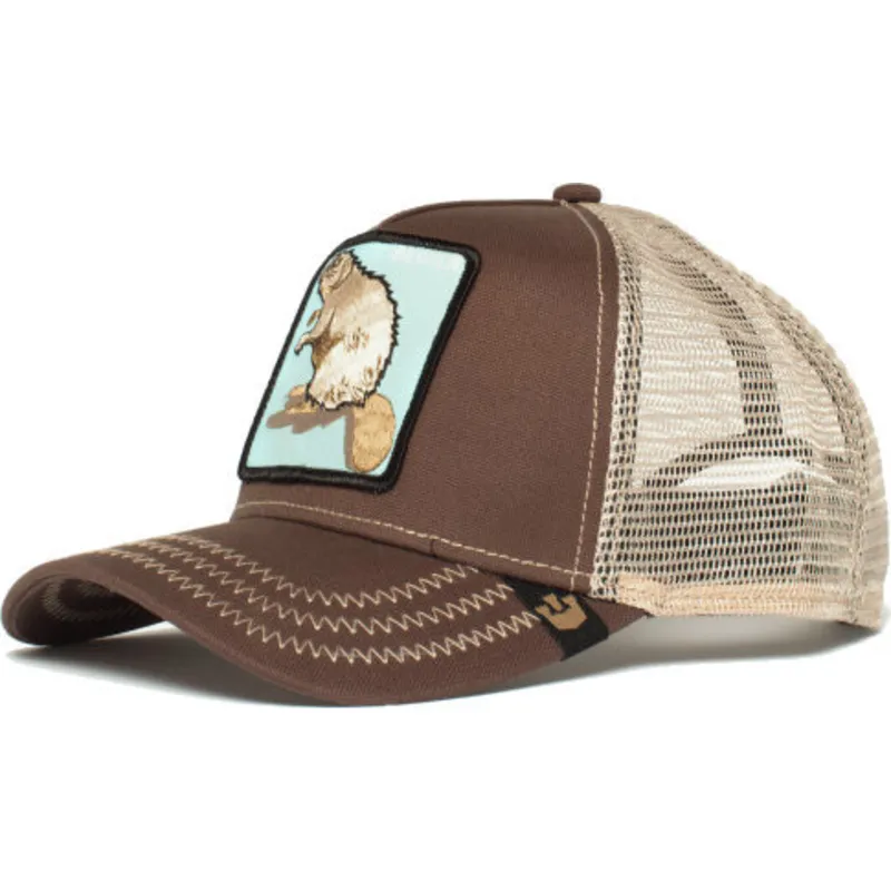 kepure-islenkta-ruda-snapback-beaver-the-farm-goorin-bros