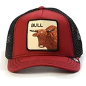 kepure-islenkta-vilkikas-raudona-snapback-the-farm-de-goorin-bros