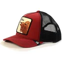 kepure-islenkta-vilkikas-raudona-snapback-the-farm-de-goorin-bros