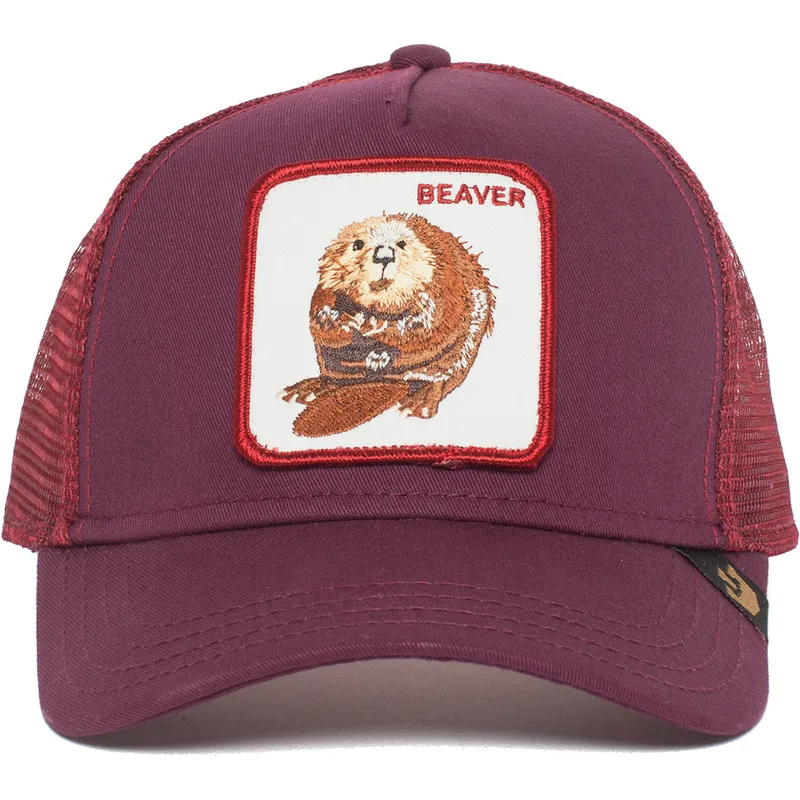 kepure-islenkta-raudona-snapback-two-beavers-the-farm-goorin-bros