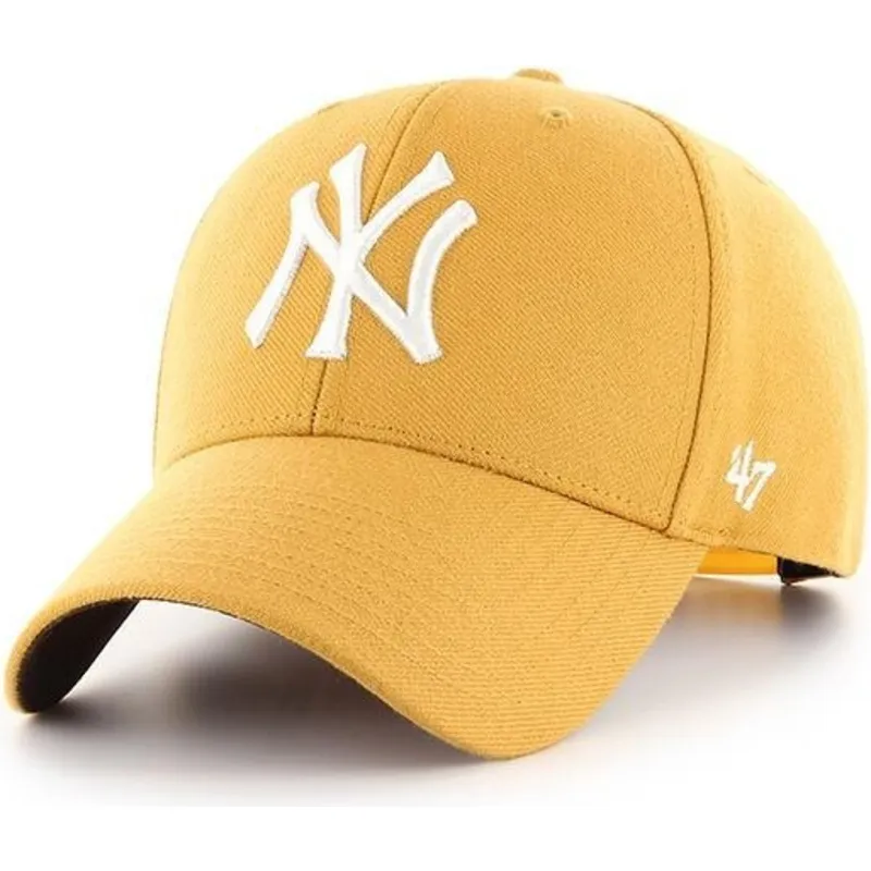 kepure-islenkta-geltona-snapback-new-york-yankees-mlb-47-brand