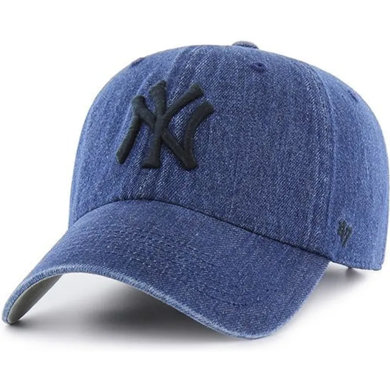 kepure-islenkta-tamsiai-melyna-reguliuojamas-vaquero-new-york-yankees-mlb-47-brand